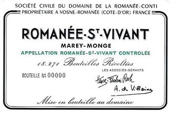 Domaine de la Romanee Conti (DRC) Romanee-St-Vivant Grand Cru 2009
