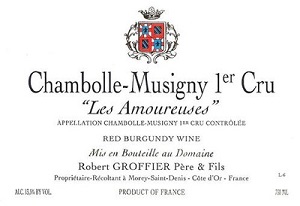 Robert Groffier Pere & Fils Chambolle Musigny 1er Cru Amoureuses 2014
