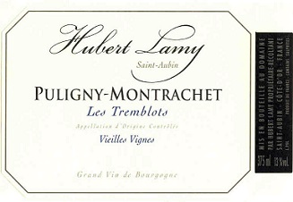 Hubert Lamy Chassagne Montrachet Puligny Montrachet Les Tremblots VV 2020