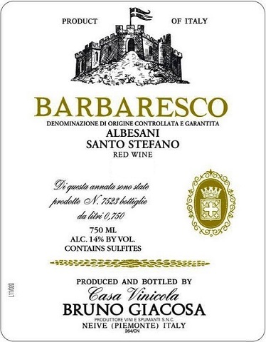 Bruno Giacosa Barbaresco Santo Stefano 2007