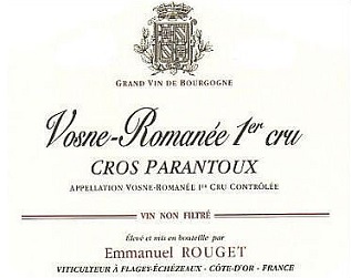 Emmanuel Rouget Vosne Romanee 1er Cru Cros Parantoux 2014