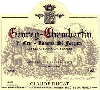 Claude Dugat Gevrey Chambertin 1er Cru Lavaux St-Jacques 2023