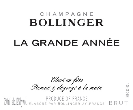 Bollinger La Grande Anne 2012 3L (GBD)