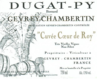 Dugat Py Gevrey Chambertin Coeur de Roy VV 2015